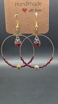 Ladybug Hoop Earrings ❤️
