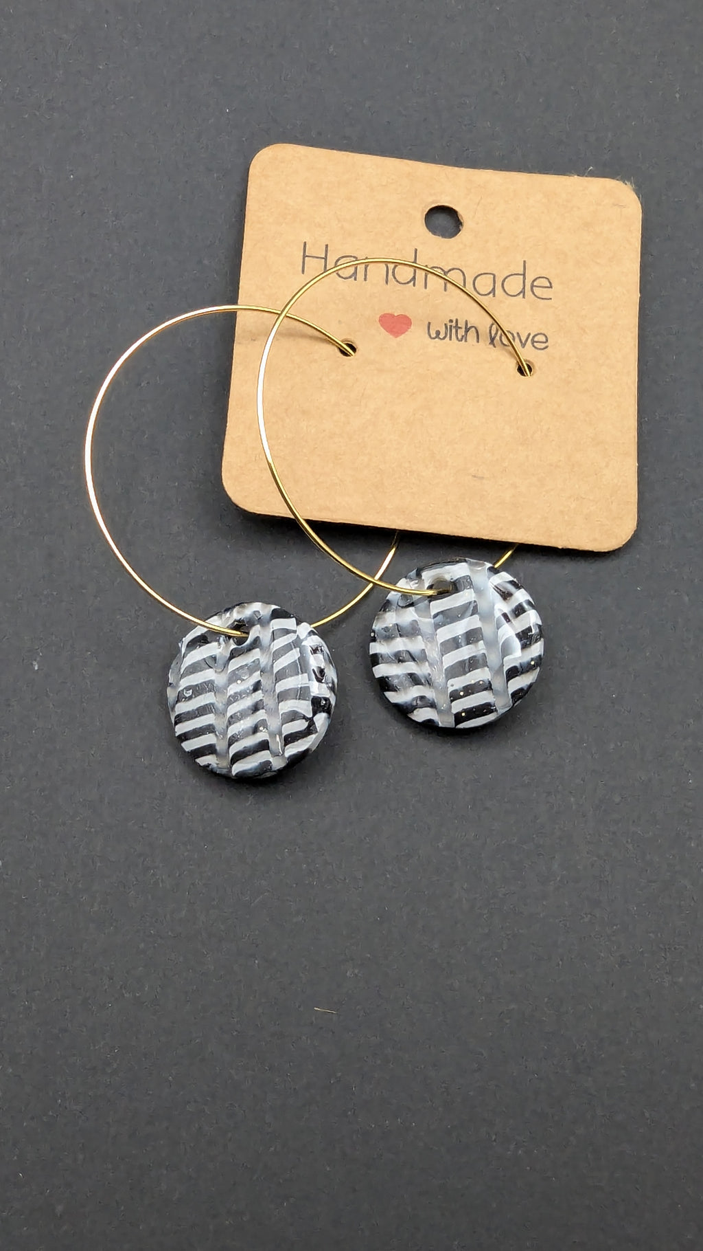 Zebra Hoops 🖤